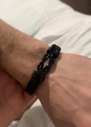 Customer photo review of Birthday Gift for Men | Bracelet with Milestone Year Card