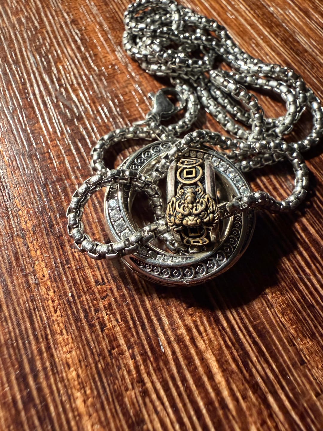 Customer photo review of The Eight-Directions Pixiu Necklace