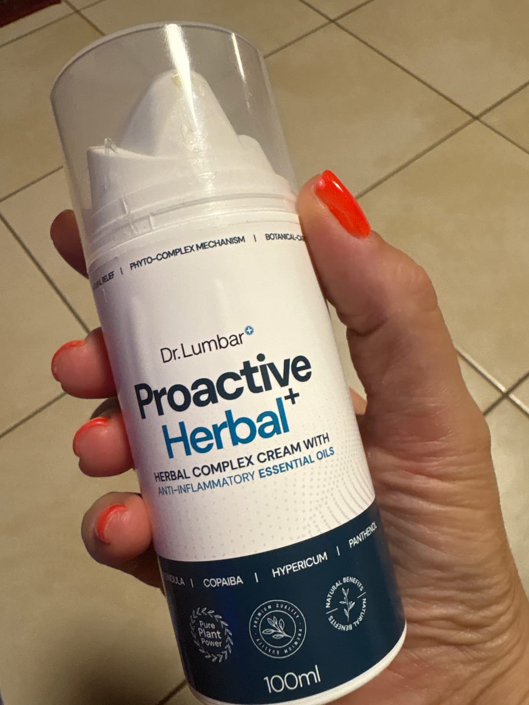 Customer photo review of Proactive Herbal+ Speciális Gyógynövény Krém Izmokra, Ízületekre, Talpi Bőnyére