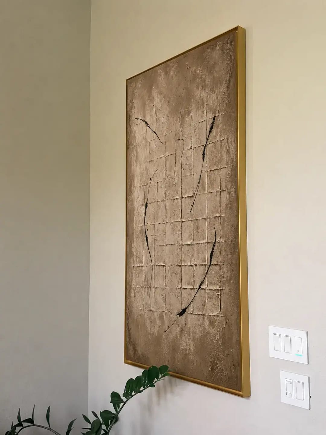 Customer photo review of Earthen Patina Gestural Abstract