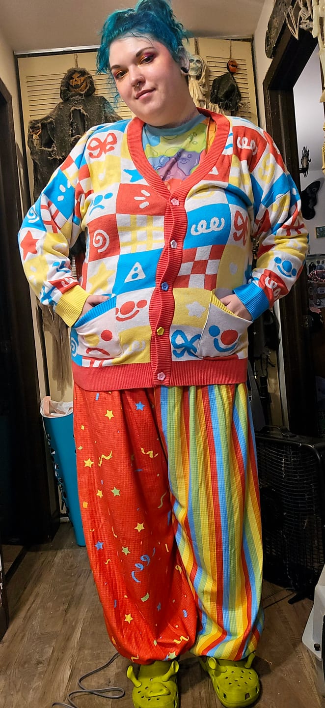 Customer photo review of Clown Cardigan