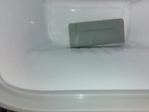 Customer photo review of Wall Mounted Trash Can – 12L Hanging Bin for Kitchen Cabinets