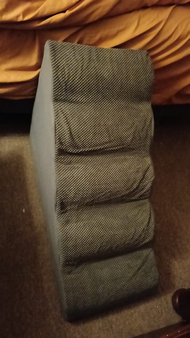 Customer photo review of Soft Foam Dog Stairs – Non-Slip Dog Steps for Beds & Couches