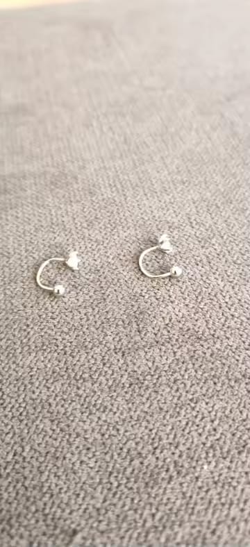 Customer photo review of Trendy hoop earrings that highlight your individuality.