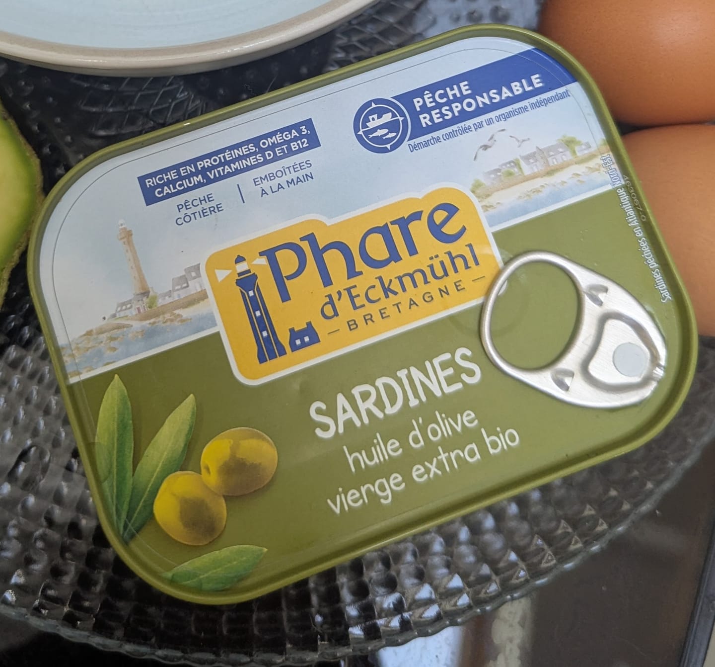 Customer photo review of Sardines à l'huile d'Olive vierge Bio-135g-Phare d'Eckmühl