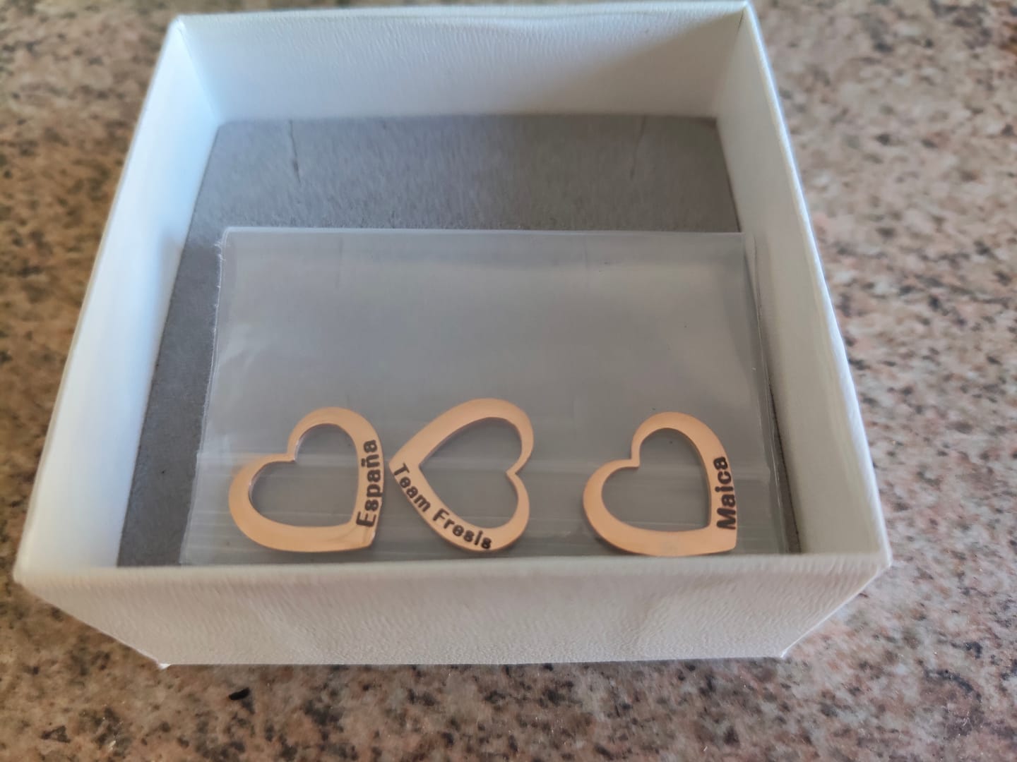 Customer photo review of Cuori personalizzati My Lovin' (x3)
