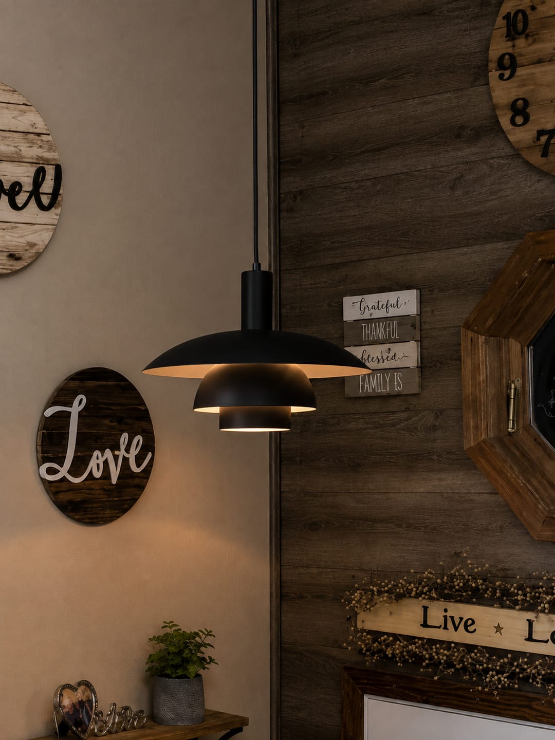 Customer photo review of Irda's Danish Style Pendant Light