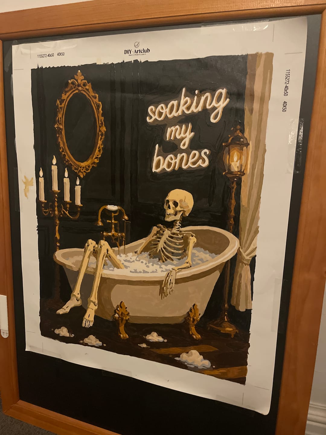 Customer photo review of Soaking My Bones | Paint by Number