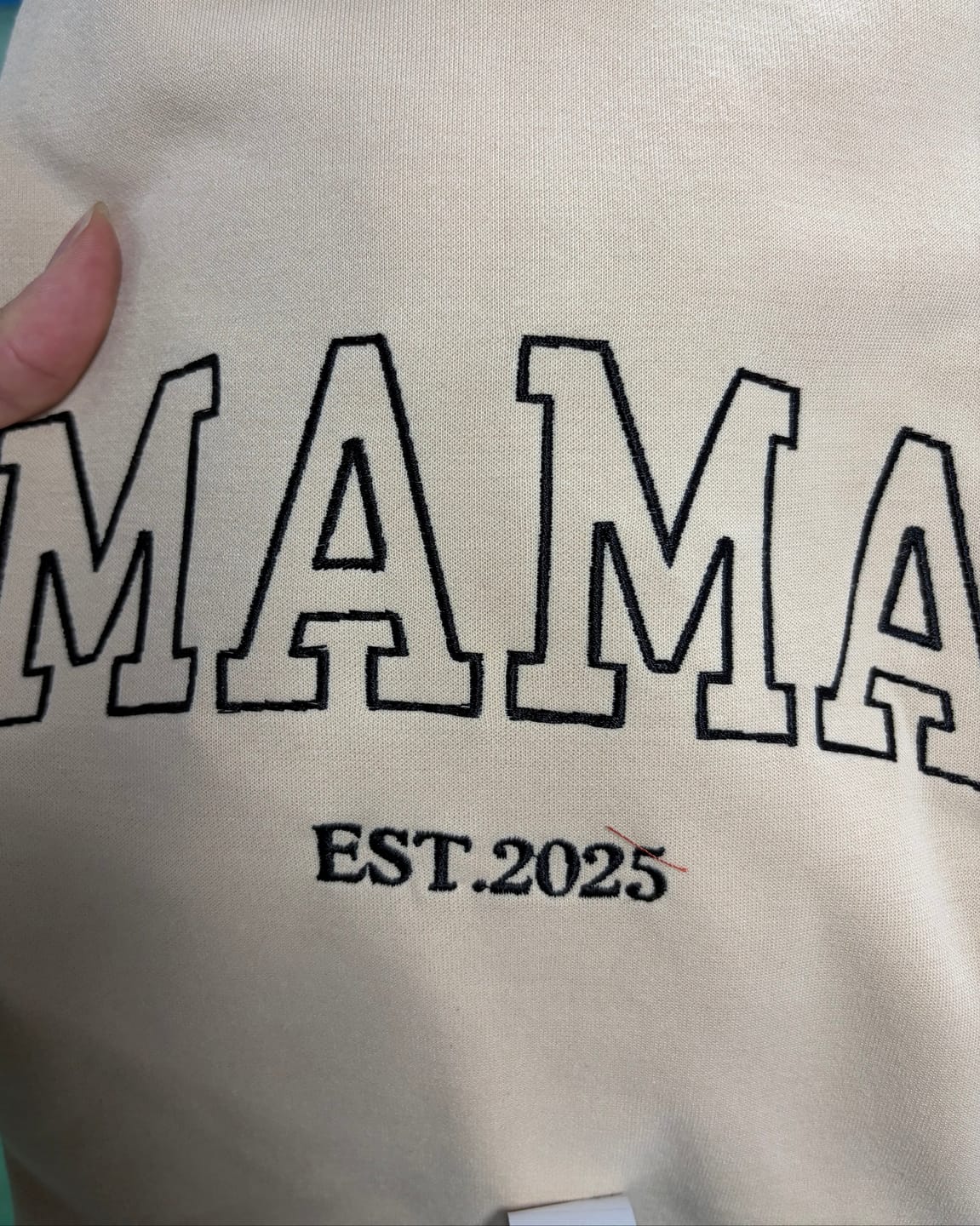 Customer photo review of Custom Embroidered Comfort Colors Grandma and Grandpa Sweatshirt, Gift for Grandma/Grandpa