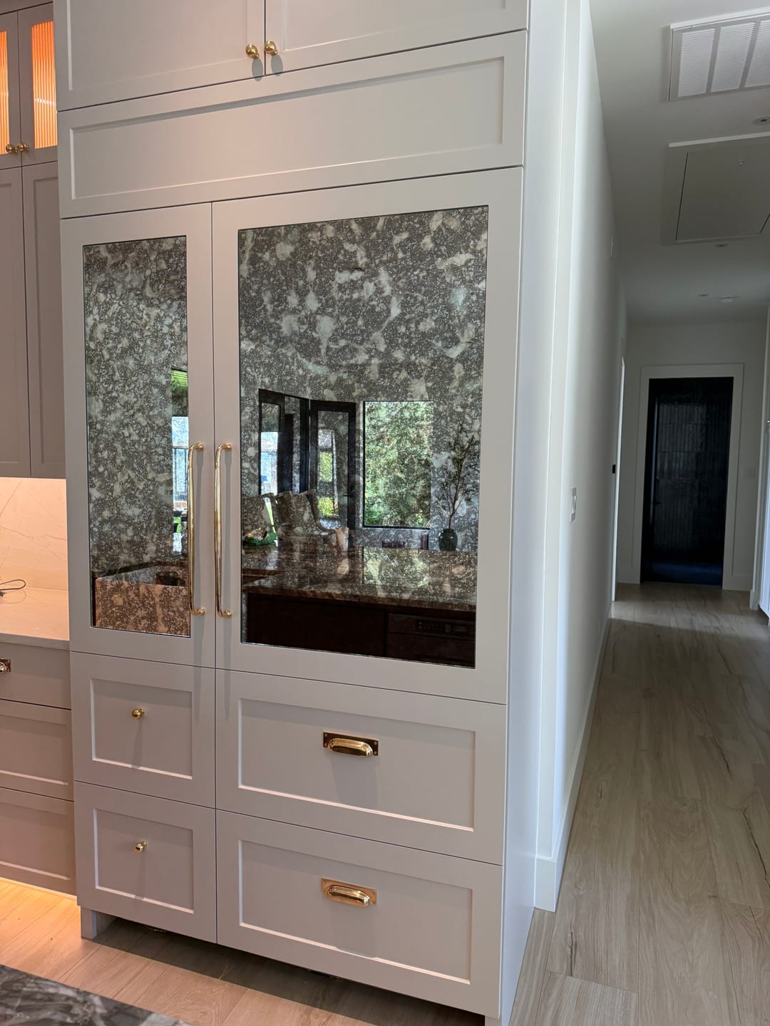 Customer photo review of Classic Cabinet Pulls with Backplate - Unlacquered Brass Polished