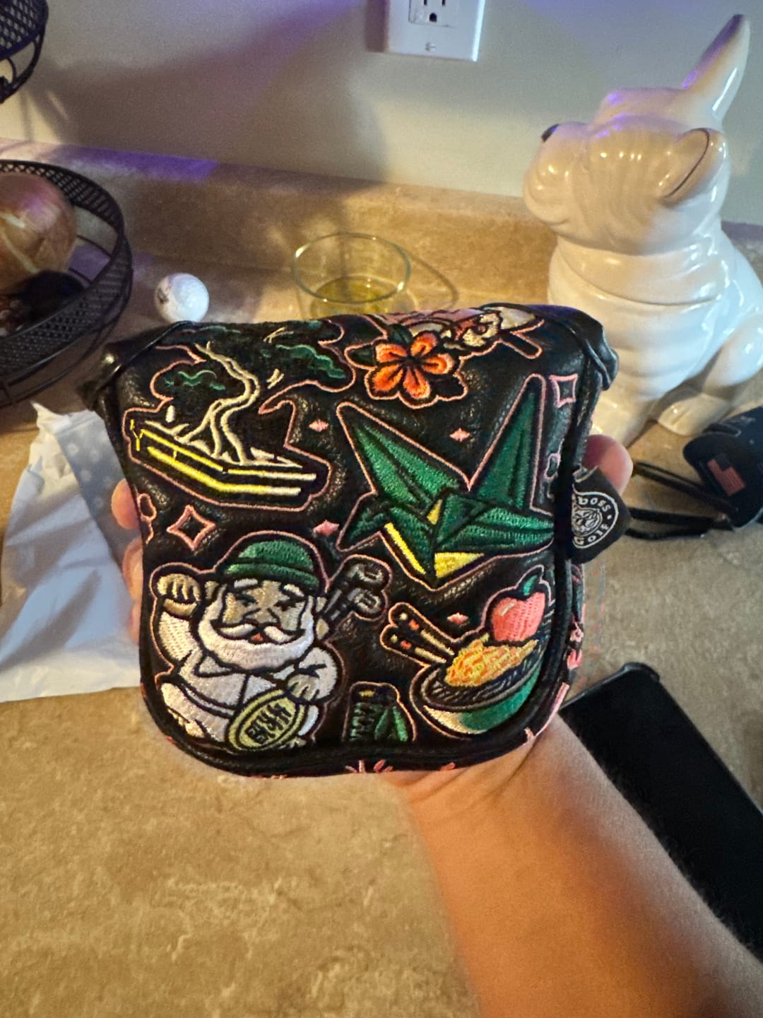 Customer photo review of Ramen Corner Putter Headcover
