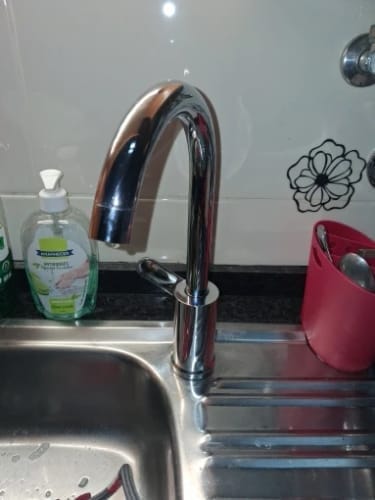 Customer photo review of Simple Kitchen Faucet - Ctzszm Stainless Steel