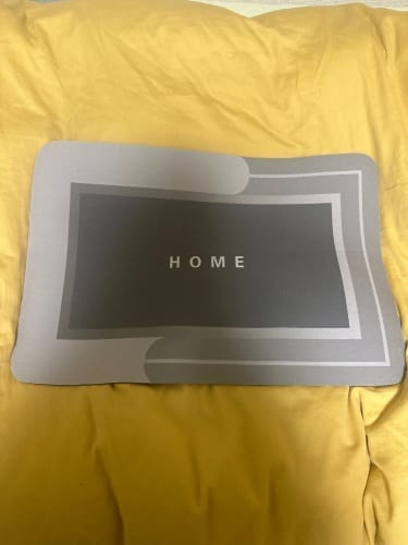 Customer photo review of Diatomite Bath Mat - Quick-Dry Anti-Slip Foot Mat