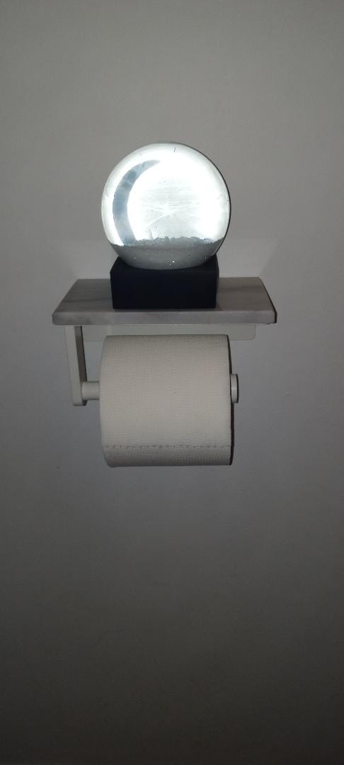 Customer photo review of Snowball Snow Globe