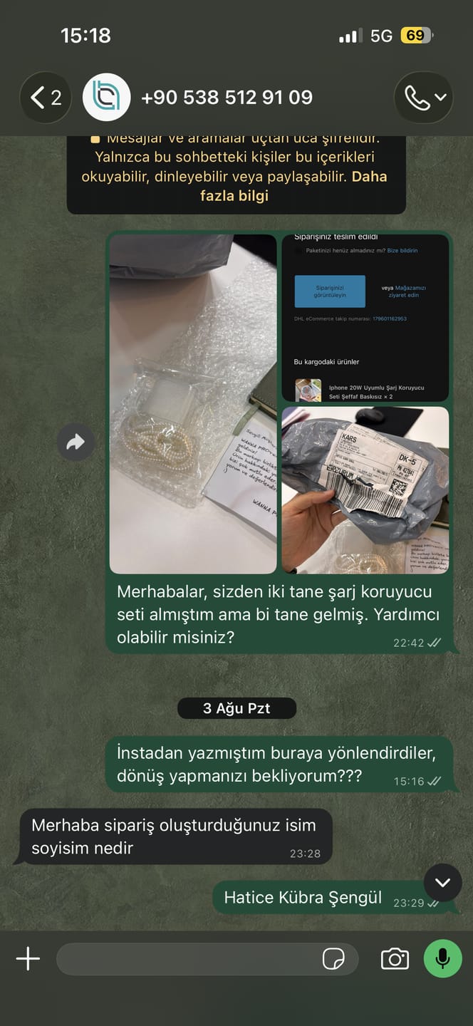 Customer photo review of Iphone 20W Uyumlu Şarj Koruyucu Seti Şeffaf Baskısız