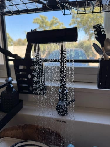 Customer photo review of Stainless Steel Kitchen Faucet - MapleFair Pull-Out Faucet