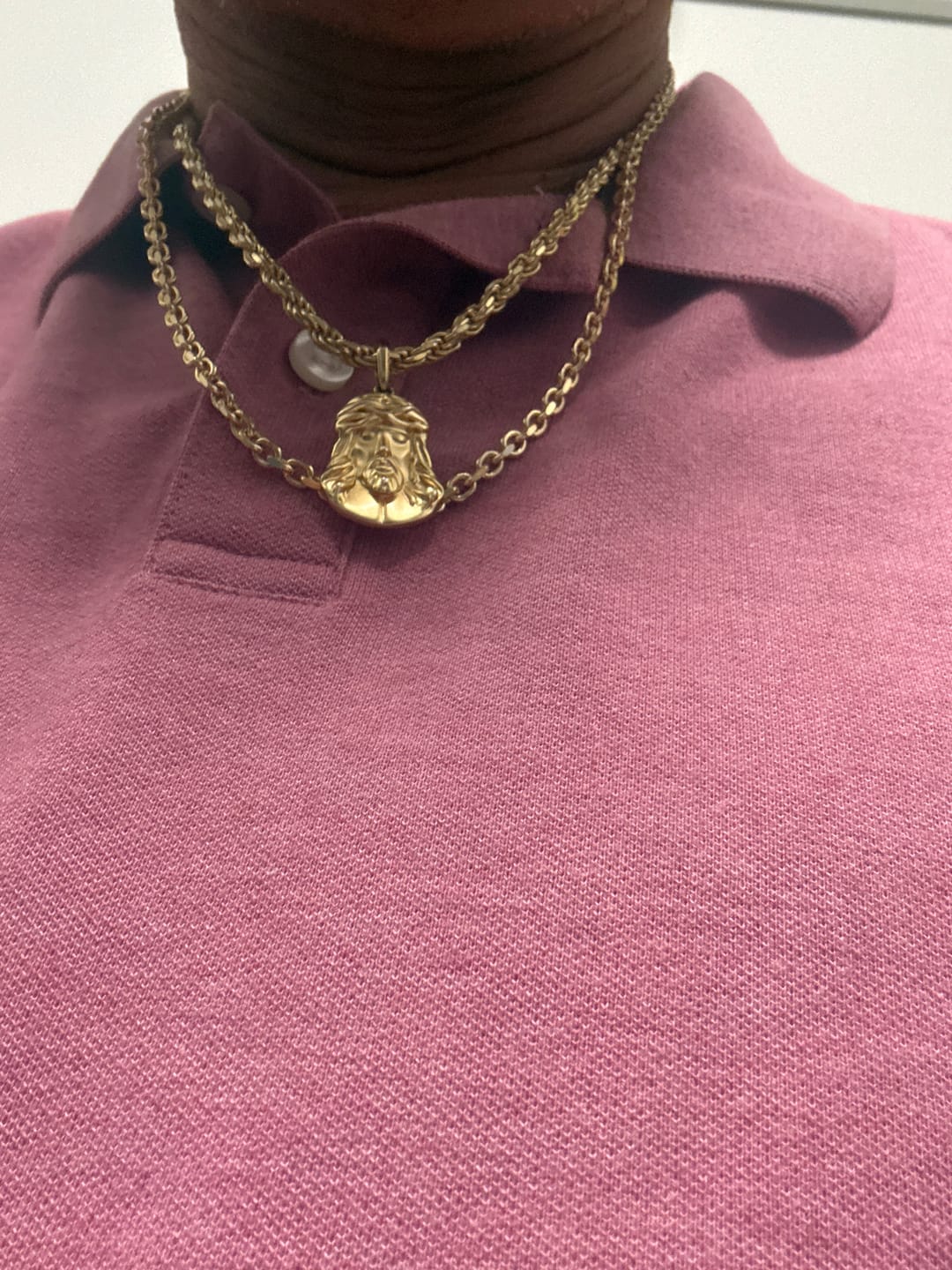 Customer photo review of 7mm Paperclip 14K Gold Vermeil 925 Chain