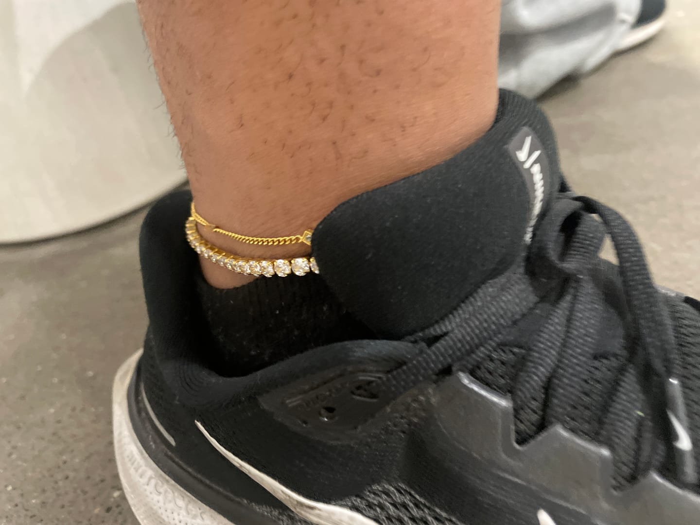 Customer photo review of Crystal Chain Anklet