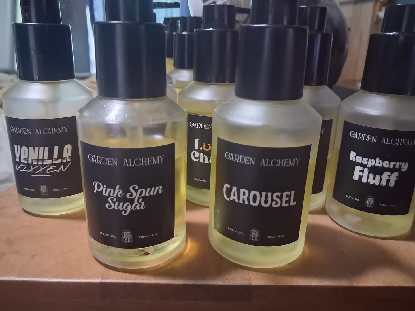 Customer photo review of CAROUSEL BODY OIL