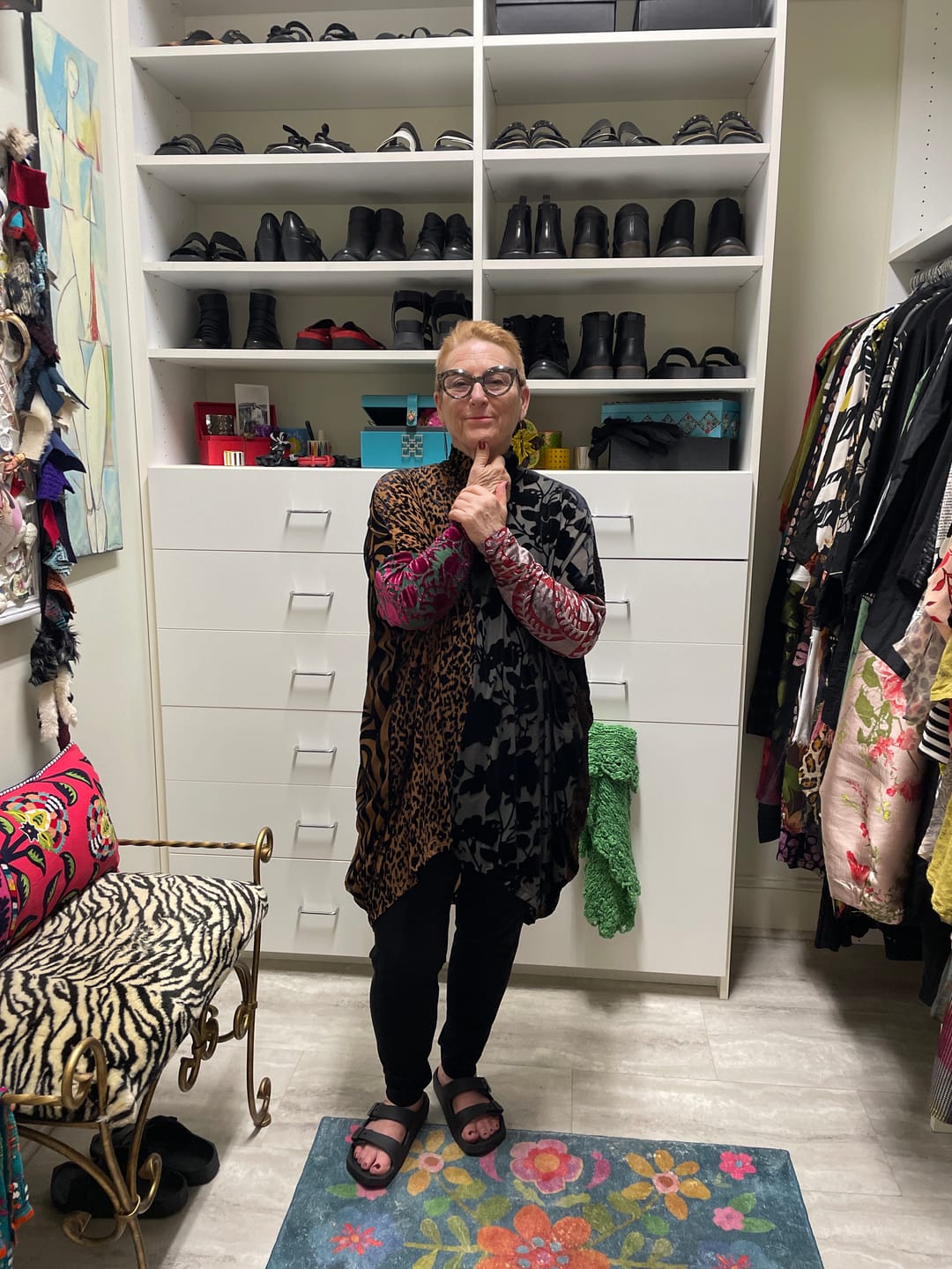 Customer photo review of Incanto Oversized Tunic, Jewel Multi