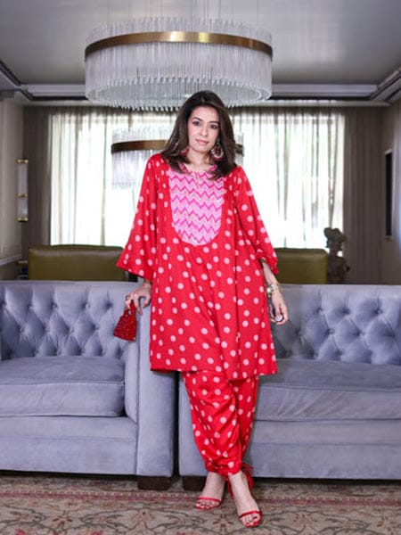 Customer photo review of Set of 2 - Laila Kurta Salwar Set