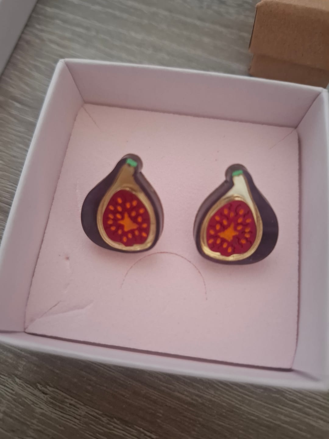 Customer photo review of Fig Studs