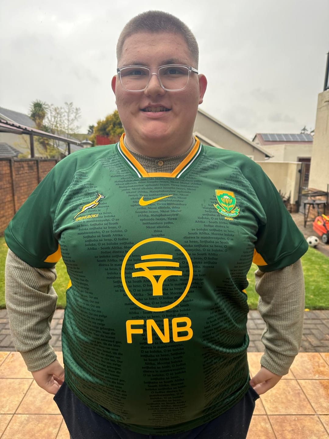 Customer photo review of Springboks Nike Mens Stadium Rugby's Greatest Rivalry Home Jersey Gorge Green