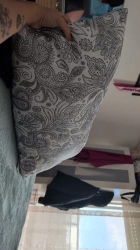 Customer photo review of Sleeping Pillow Set – 2PC Brushed Texture Patterned Pillows