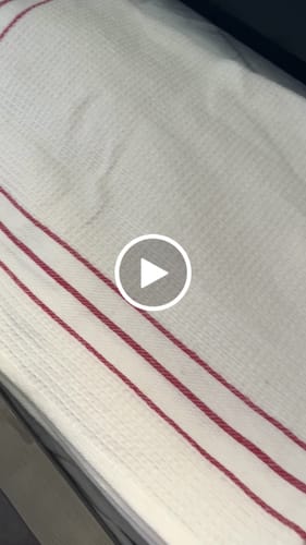 Customer video review of Waffle Mutfak Havlusu Set Off 2 Krem-Kırmızı