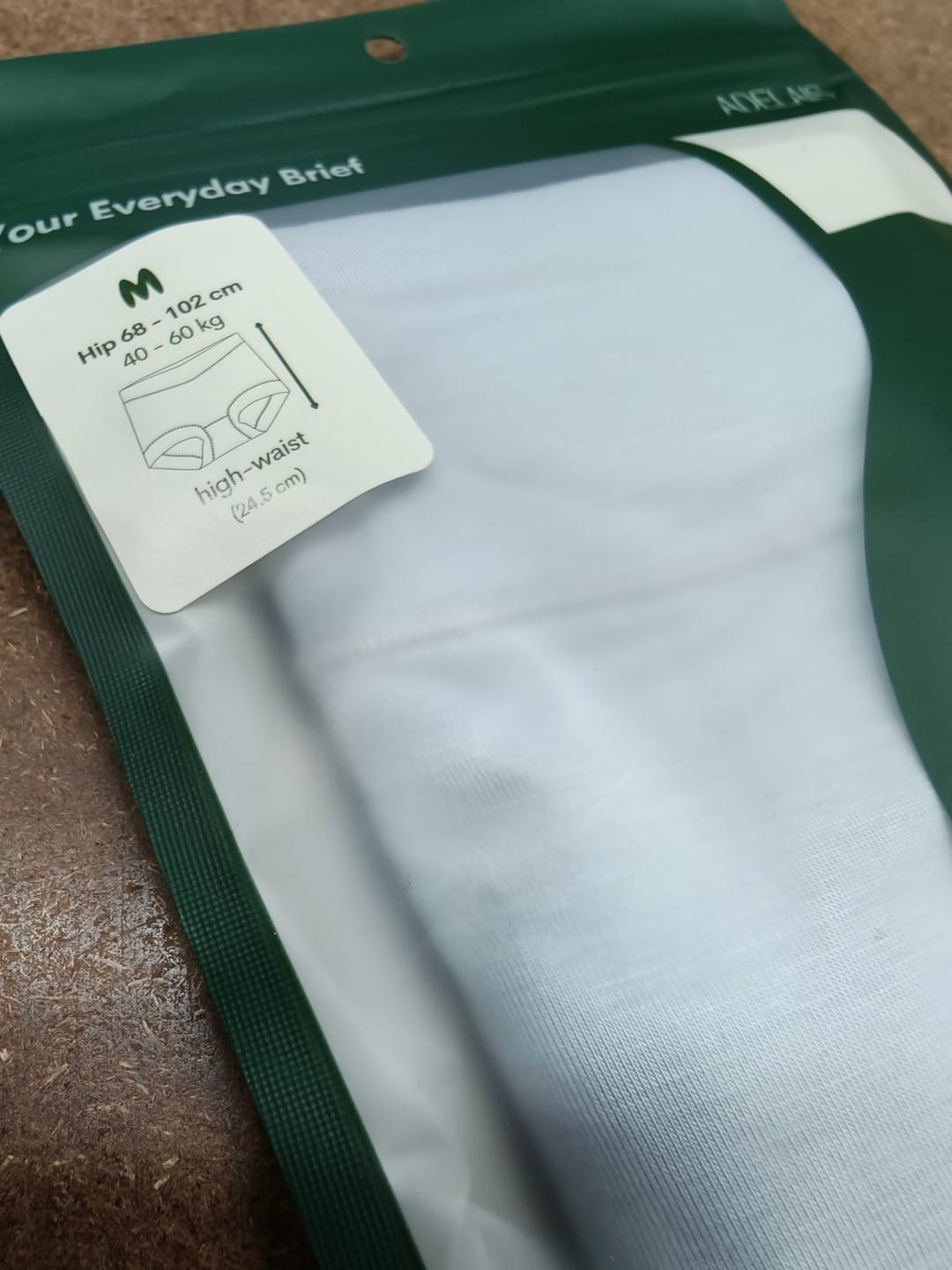 Customer photo review of Soft Cotton 60S Modal Antibacterial Panty In Light Grey