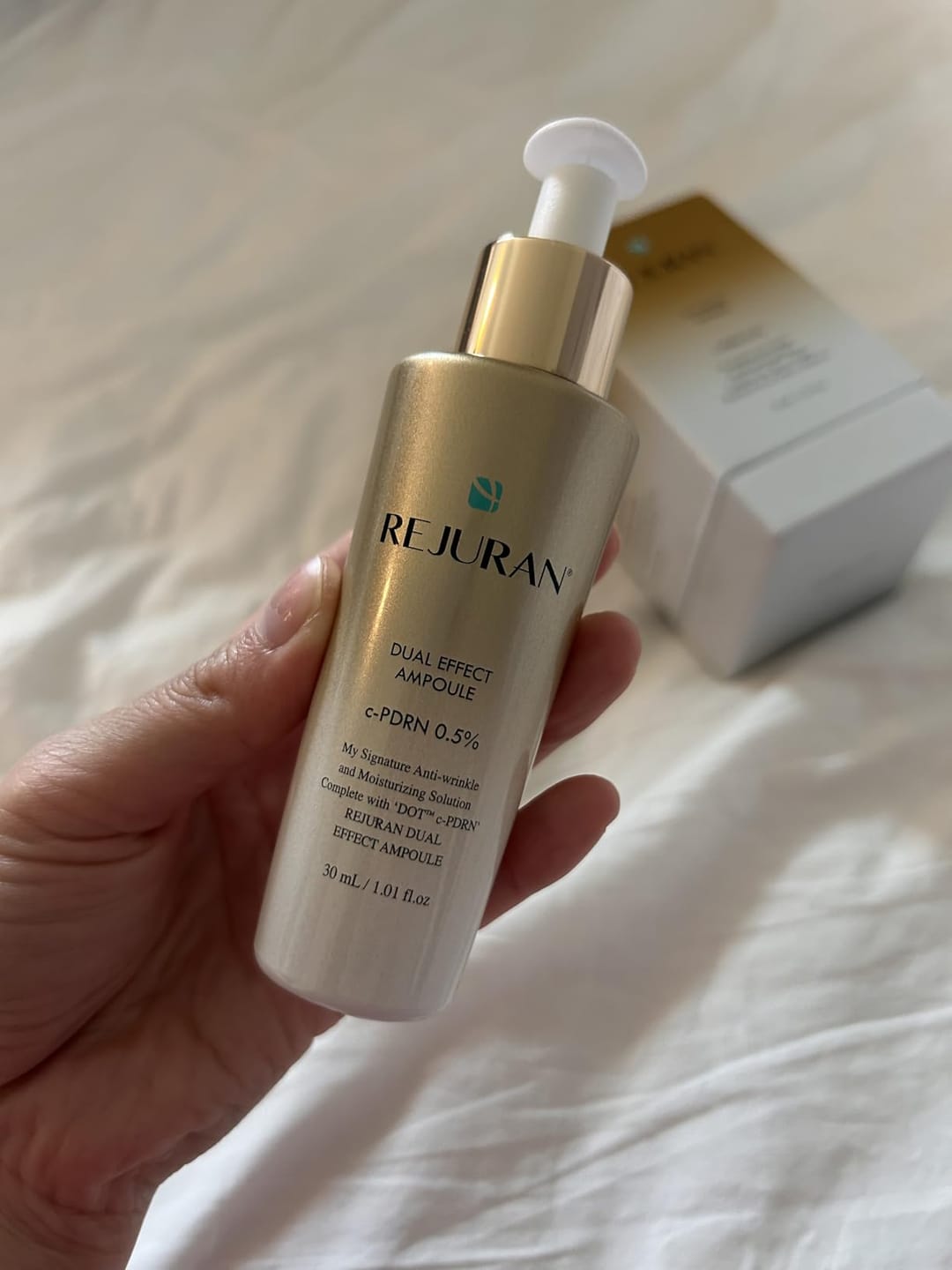 Customer photo review of Rejuran Dual Effect Ampoule