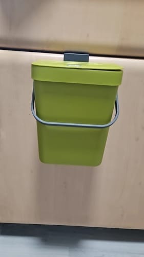 Customer photo review of Quiet Close Trash Can – Space-Saving Sealed Kitchen Bin