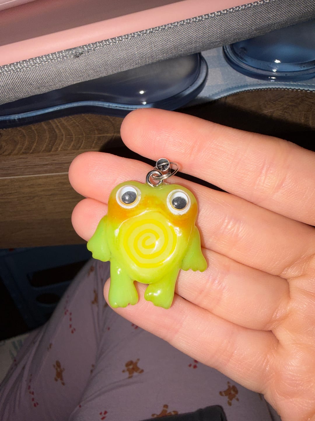 Customer photo review of Original Silly Frog Worry Stone Charm