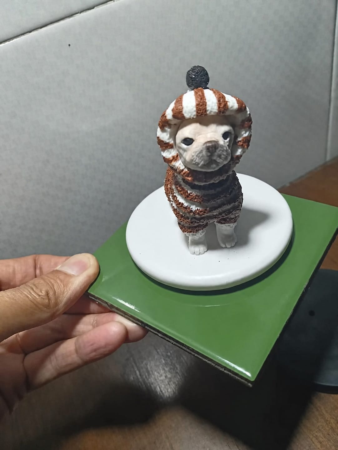 Customer photo review of Custom Handmade Polymer Clay Pet Figurine