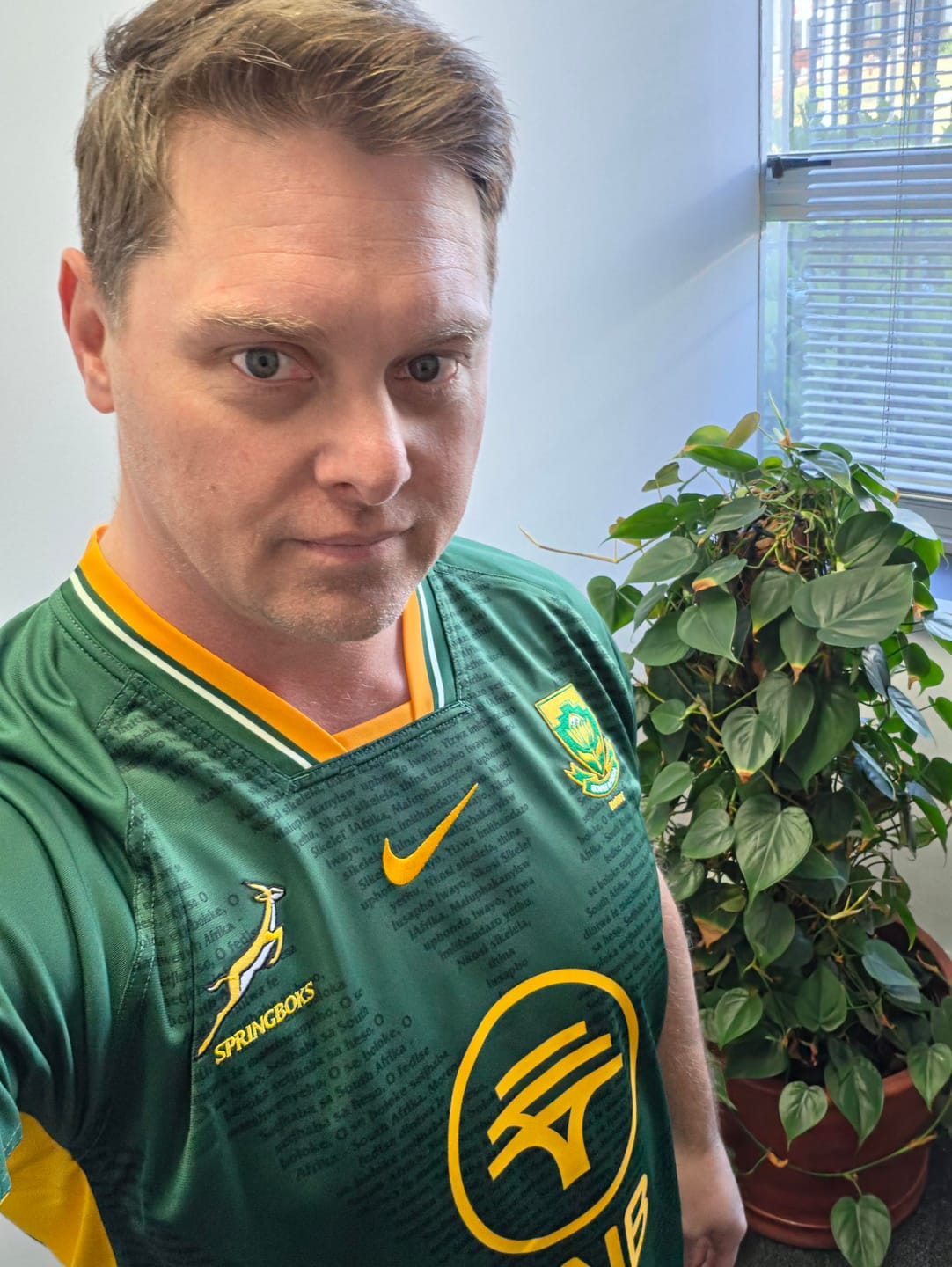 Customer photo review of Springboks Nike Mens Stadium Rugby's Greatest Rivalry Home Jersey Gorge Green