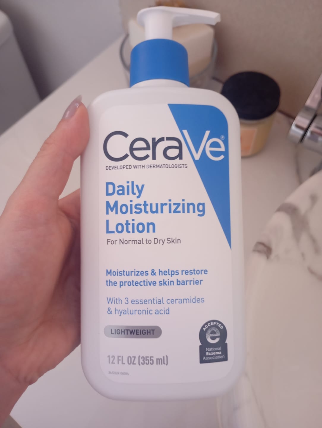Customer photo review of Daily Moisturizing Lotion