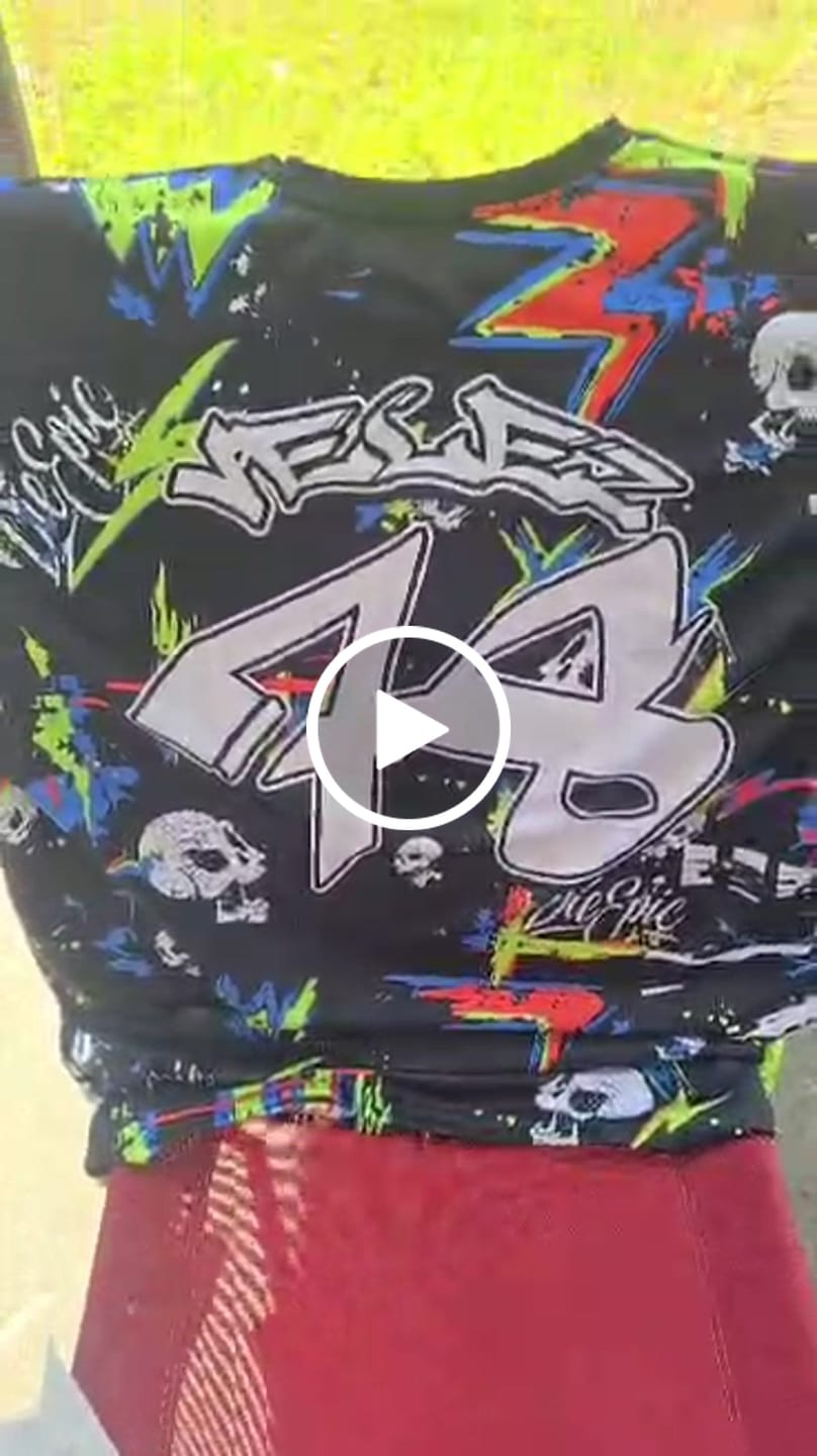 Customer video review of Die Epic Splash Custom Long Sleeve Jersey
