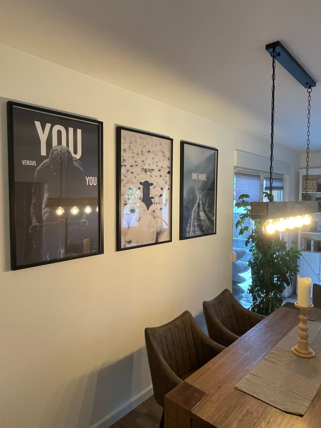 Customer photo review of You vs You – das Mindset-Wandbild für dein Training | canvArt