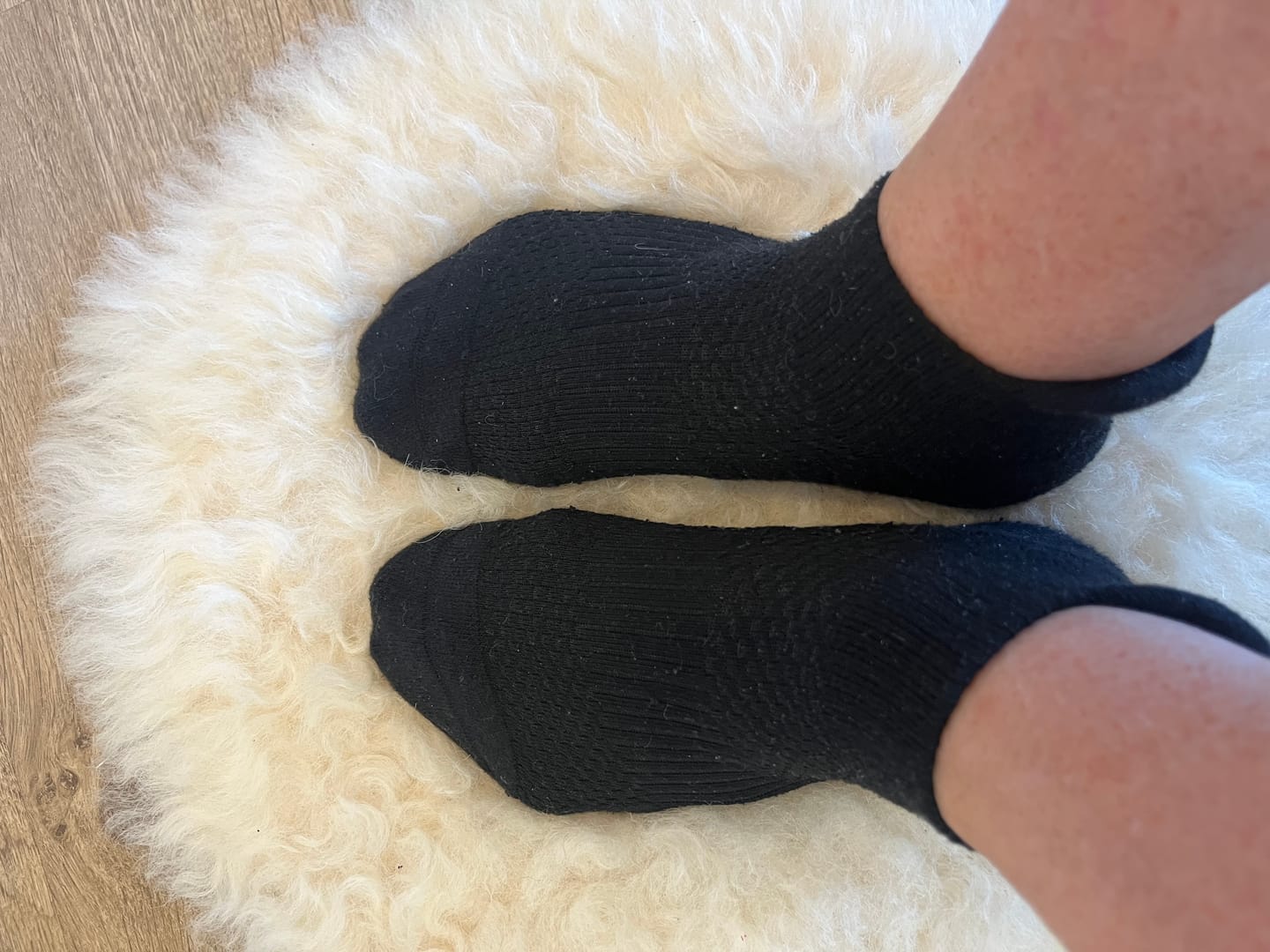 Customer photo review of Ankelstrumpor i bambu med mild kompression