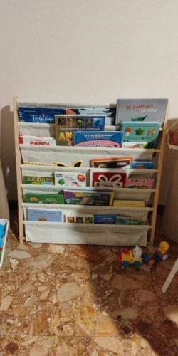 Customer photo review of Floor To Ceiling Bookshelf - Solid Wood Book Storage