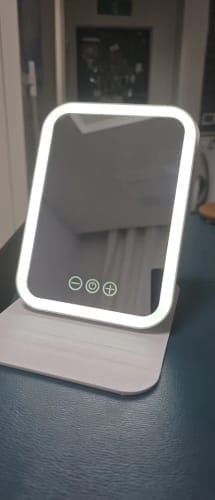 Customer photo review of LED Makeup Mirror – Dimmable Folding Vanity Mirror