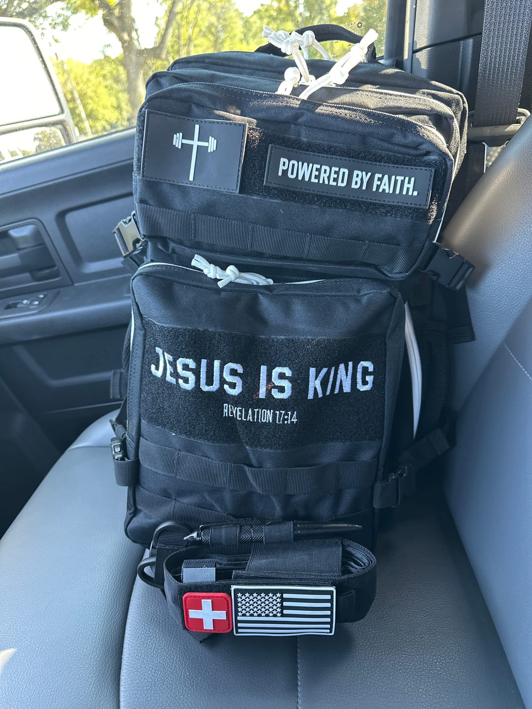 Customer photo review of HolStrength 45L Tactical Backpack