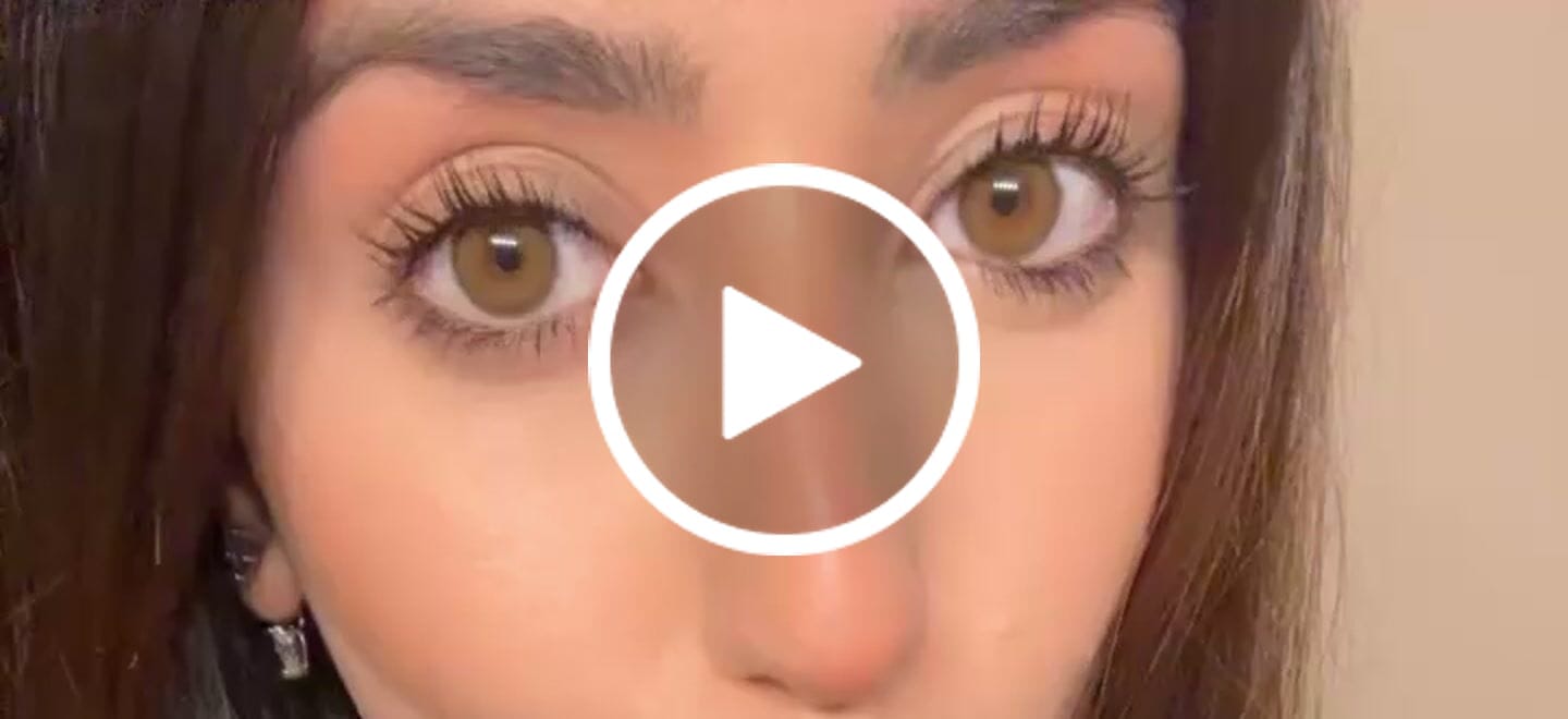 Customer video review of OLENS Scandi Olive Monthly Contact Lenses (2 Pack)