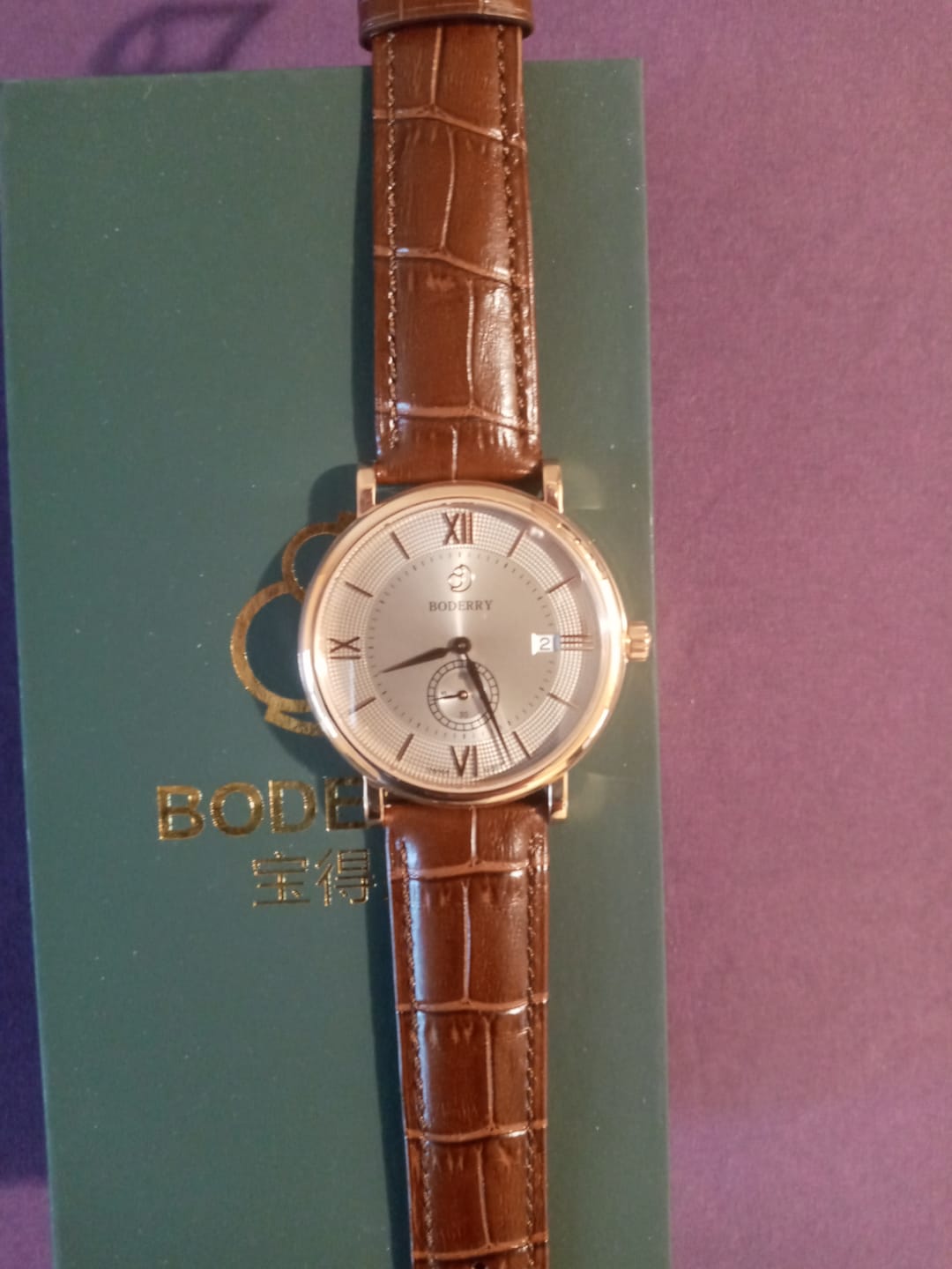 Customer photo review of ELEGANT - Swiss Quartz Movement Watch | Rose Gold & Grey Dial