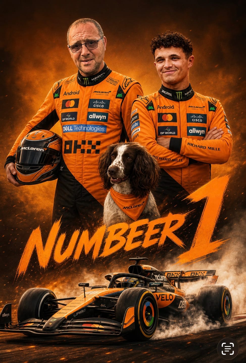 Customer photo review of Custom F1 Racing Portrait