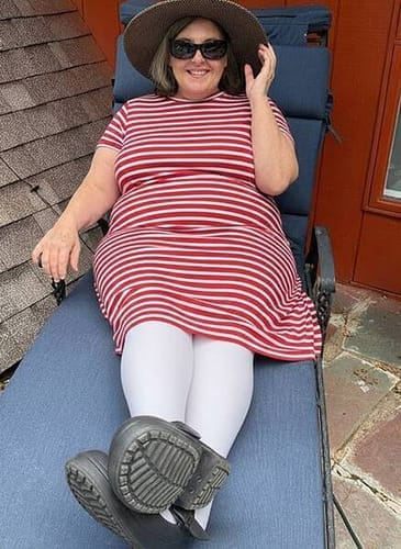 Customer photo review of Calze BambooFlow™ a Compressione punta CHIUSA – Gambe leggere tutto il giorno!