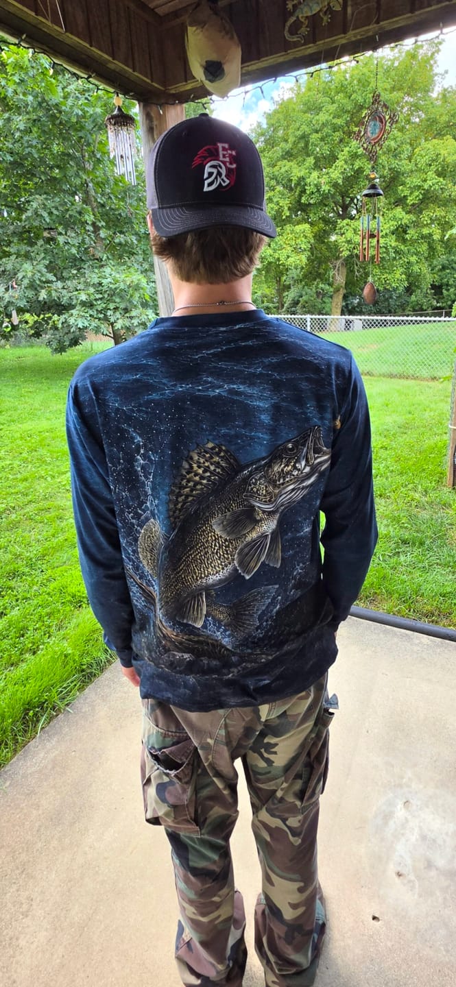 Customer photo review of Performance Fishing Long Sleeve - Walleye Strike - AOF59