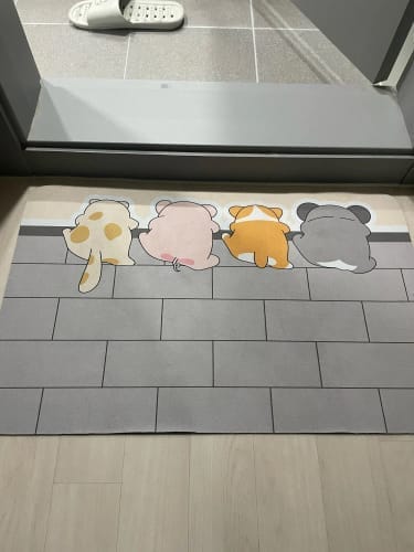Customer photo review of Cartoon Bathroom Mat - Playful Soft Foot Mat