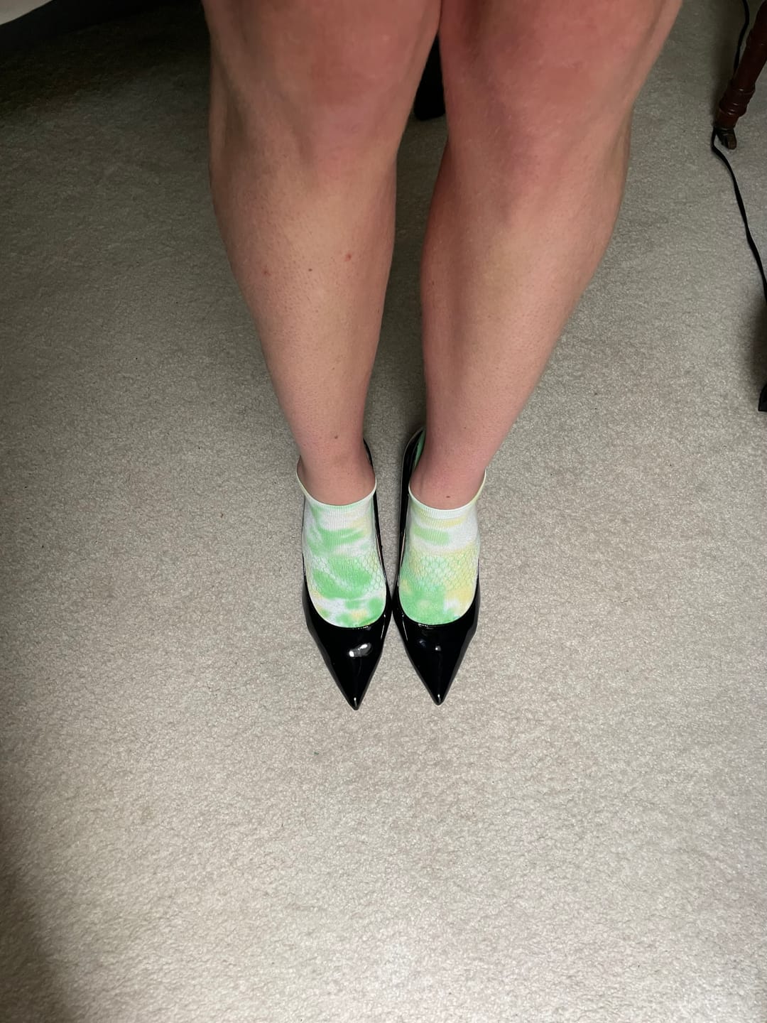 Customer photo review of 4 Inch Heel CLASSIQUE-20 Black Pat