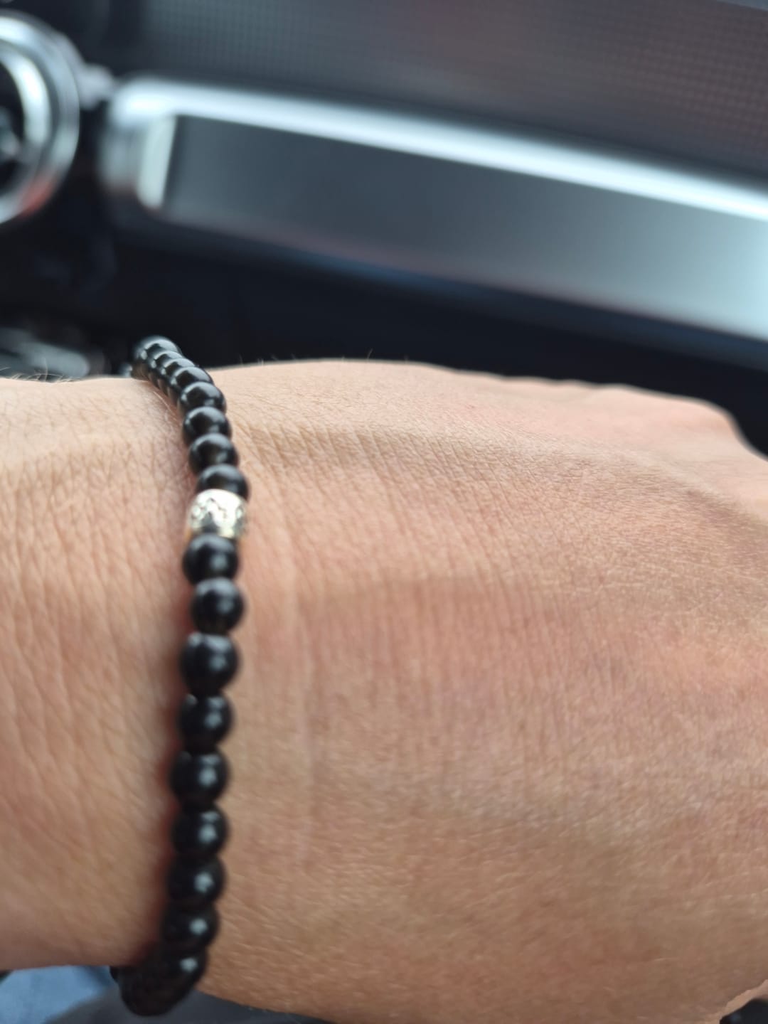 Customer photo review of Obsidian Armband - Perlen